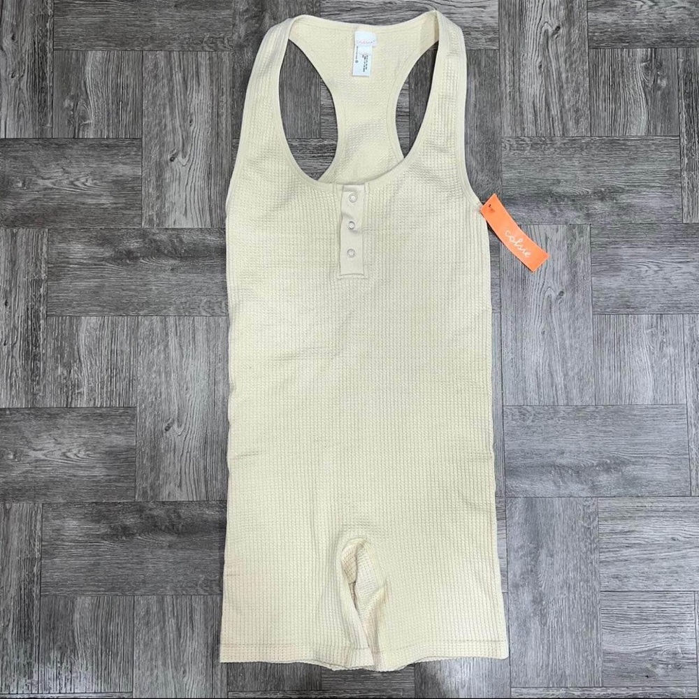 NEW Colsie Tan Lounge Romper Size XS
